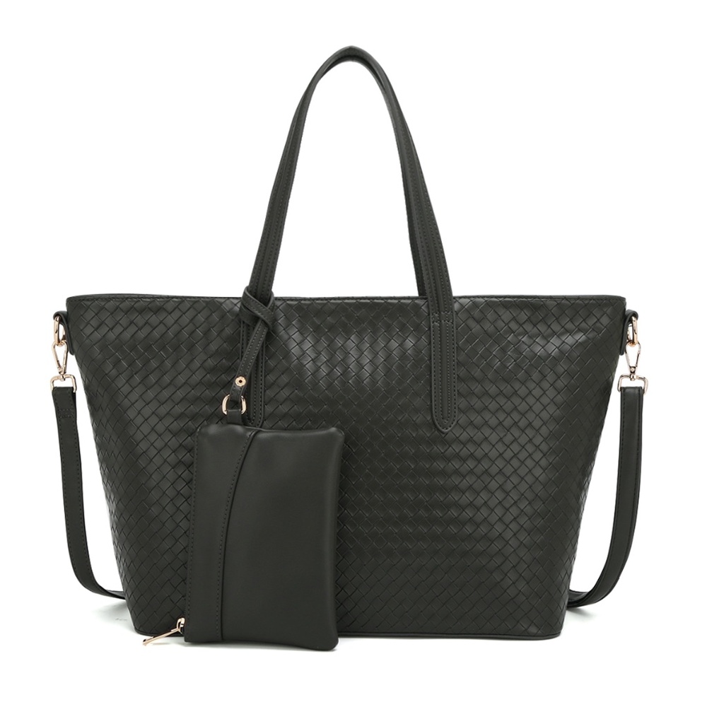 AngelBarcelo Handbag Dark Gray w/Matching Wallet